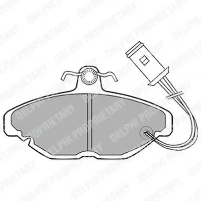 Комплект тормозных колодок, дисковый тормоз DELPHI купить