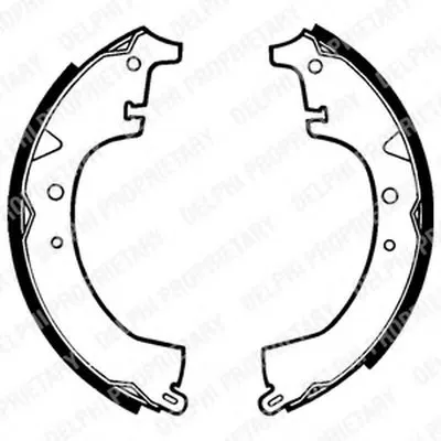 Комплект тормозных колодок DELPHI купить