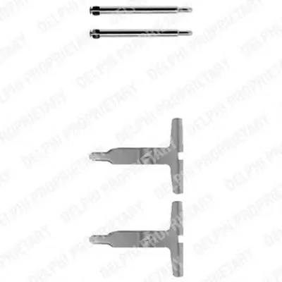 Комплектующие, колодки дискового тормоза DELPHI купить