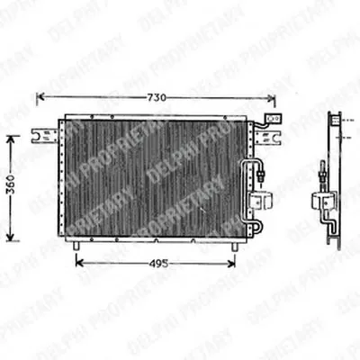 Конденсатор, кондиционер DELPHI купить