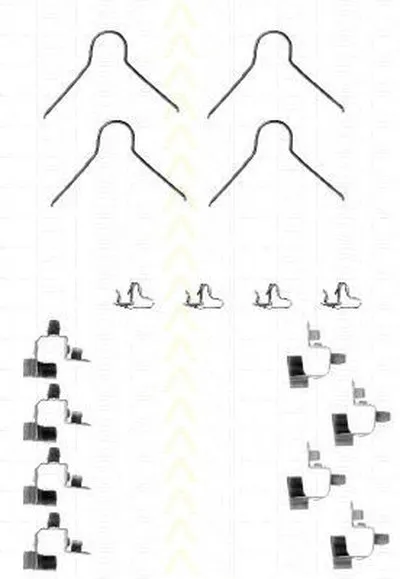 Комплектующие, колодки дискового тормоза TRISCAN купить