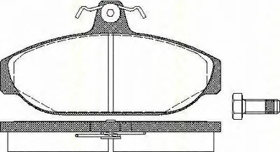 Комплект тормозных колодок, дисковый тормоз TRISCAN купить