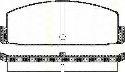 Комплект тормозных колодок, дисковый тормоз TRISCAN купить