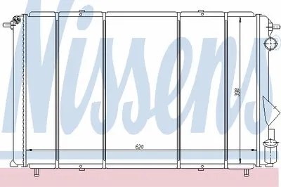 Радиатор, охлаждение двигателя NISSENS купить