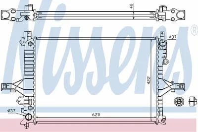 Радиатор, охлаждение двигателя NISSENS купить