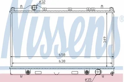 Радиатор, охлаждение двигателя NISSENS купить