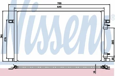 Конденсатор, кондиционер NISSENS купить