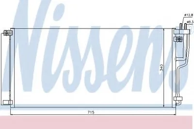 Конденсатор, кондиционер NISSENS купить