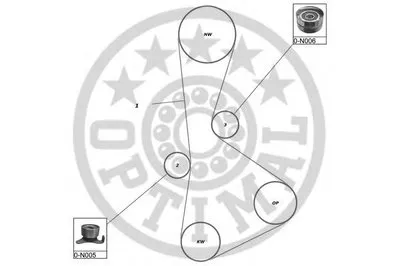 Комплект ремня ГРМ OPTIMAL купить