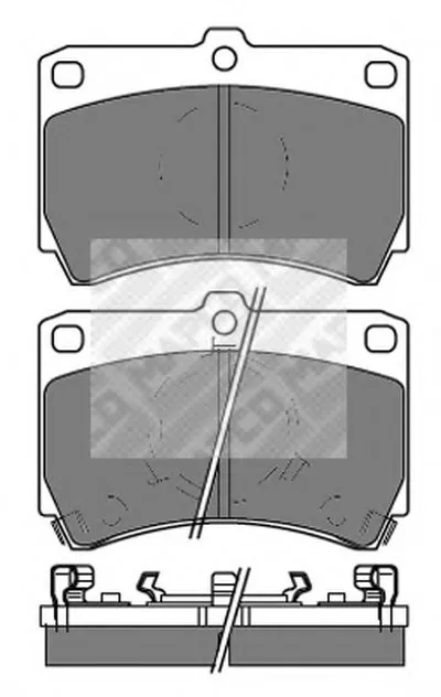 Комплект тормозных колодок, дисковый тормоз MAPCO купить