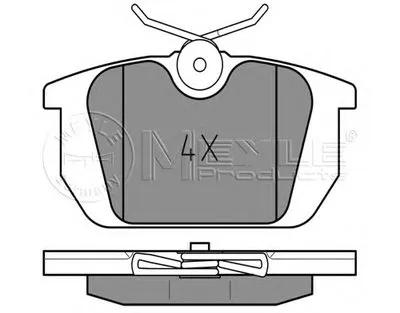 Комплект тормозных колодок, дисковый тормоз MEYLE купить