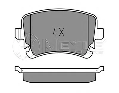Комплект тормозных колодок, дисковый тормоз MEYLE купить