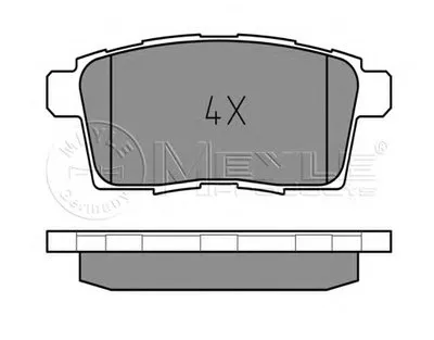 Комплект тормозных колодок, дисковый тормоз MEYLE купить