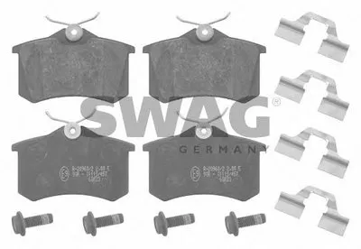 Комплект тормозных колодок, дисковый тормоз SWAG купить