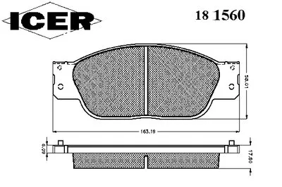 Комплект тормозных колодок, дисковый тормоз ICER купить