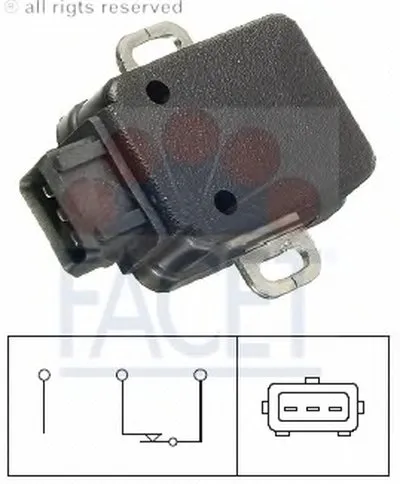 Датчик, положение дроссельной заслонки FACET купить