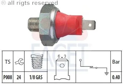 Выключатель с гидропроводом FACET купить