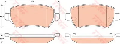 Комплект тормозных колодок, дисковый тормоз COTEC TRW купить