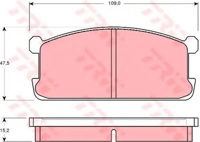 Комплект тормозных колодок, дисковый тормоз TRW купить