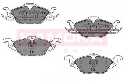 Комплект тормозных колодок, дисковый тормоз KAMOKA KAMOKA купить