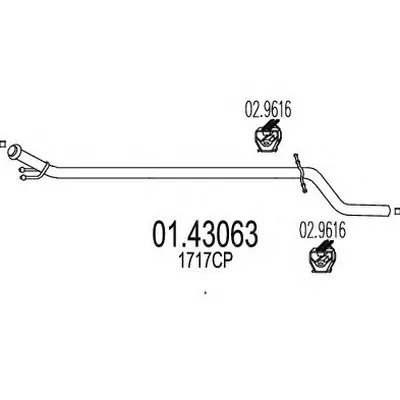 Труба выхлопного газа MTS купить