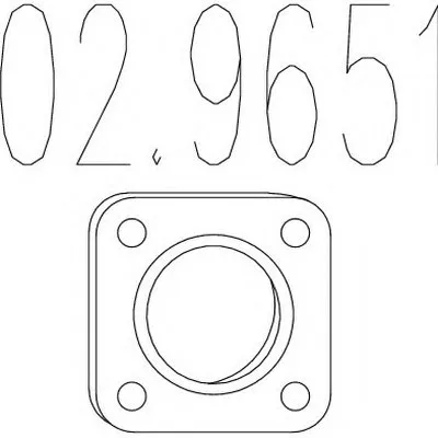 Прокладка, труба выхлопного газа MTS купить