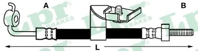 Тормозной шланг LPR купить