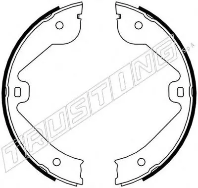 Комплект тормозных колодок, стояночная тормозная система TRUSTING купить