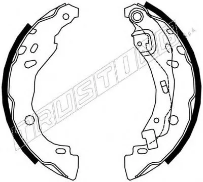 Комплект тормозных колодок TRUSTING купить