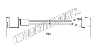 Сигнализатор, износ тормозных колодок TRUSTING купить