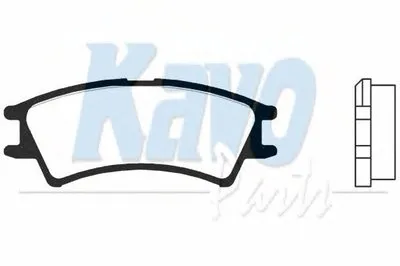 Комплект тормозных колодок, дисковый тормоз MK KASHIYAMA KAVO PARTS купить