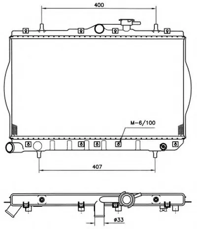 Радиатор, охлаждение двигателя NRF купить