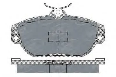 Комплект тормозных колодок, дисковый тормоз SCT Germany купить