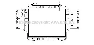 Радиатор, охлаждение двигателя AVA QUALITY COOLING купить