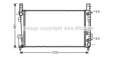 Радиатор, охлаждение двигателя AVA QUALITY COOLING купить