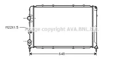 Радиатор, охлаждение двигателя AVA QUALITY COOLING купить