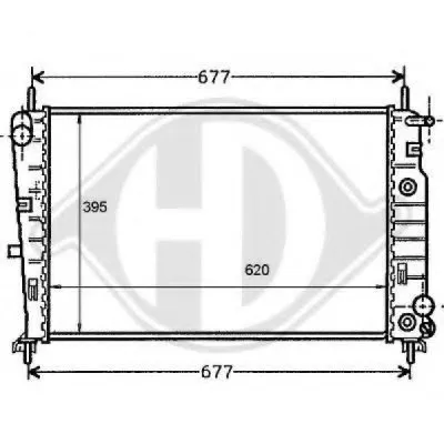 Радиатор, охлаждение двигателя DIEDERICHS купить