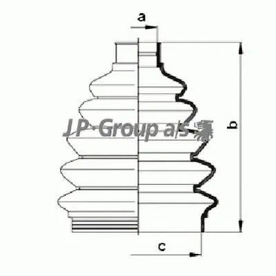Комплект пылника, приводной вал QH JP GROUP купить