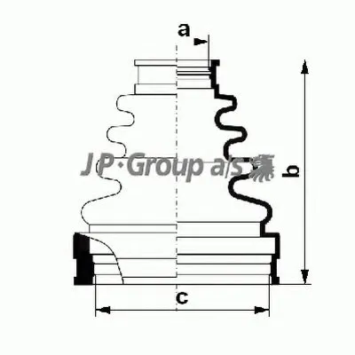 Комплект пылника, приводной вал QH JP GROUP купить