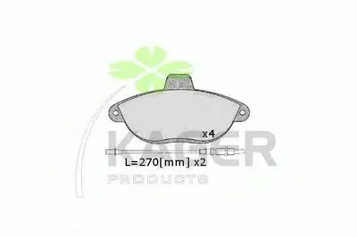 Комплект тормозных колодок, дисковый тормоз KAGER купить