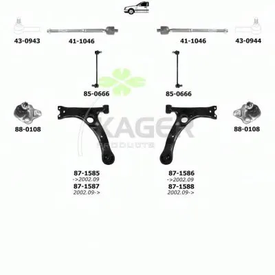 Подвеска колеса KAGER купить