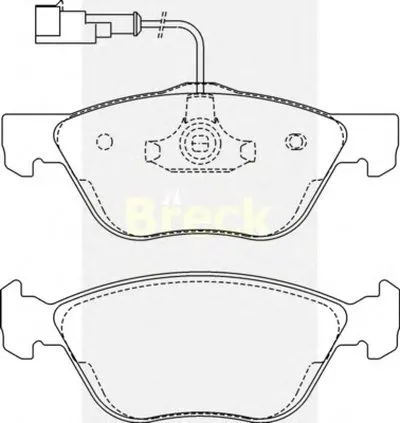 Комплект тормозных колодок, дисковый тормоз BRECK купить