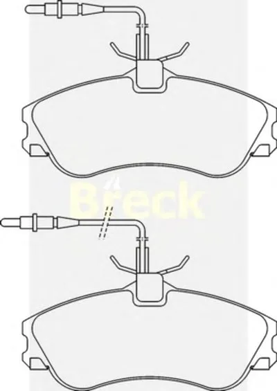 Комплект тормозных колодок, дисковый тормоз BRECK купить