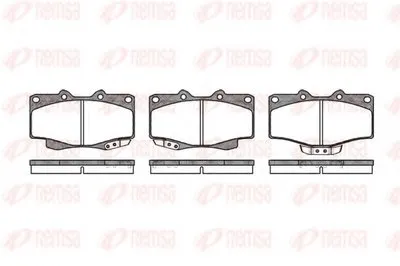 Комплект тормозных колодок, дисковый тормоз KAWE купить