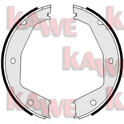 Комплект тормозных колодок, стояночная тормозная система KAWE купить