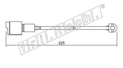 Сигнализатор, износ тормозных колодок fri.tech. купить
