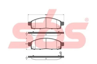 Комплект тормозных колодок, дисковый тормоз sbs купить