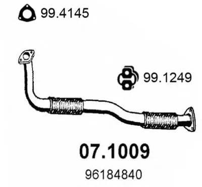 Труба выхлопного газа ASSO купить