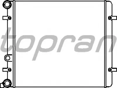 Радиатор, охлаждение двигателя TOPRAN купить
