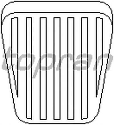 Накладка на педаль, педаль сцепления TOPRAN купить